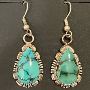 Native American Turquoise Sterling Silver Earrings